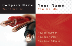 Electrician Business Card Printing | Print-it-247 | Online Ref: BA003