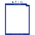 Moving your business forward with this cool letterhead Design Ref: BA006